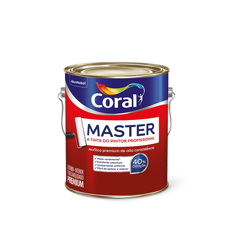 CORAL MASTER BRANCO FOSCO 3,6L