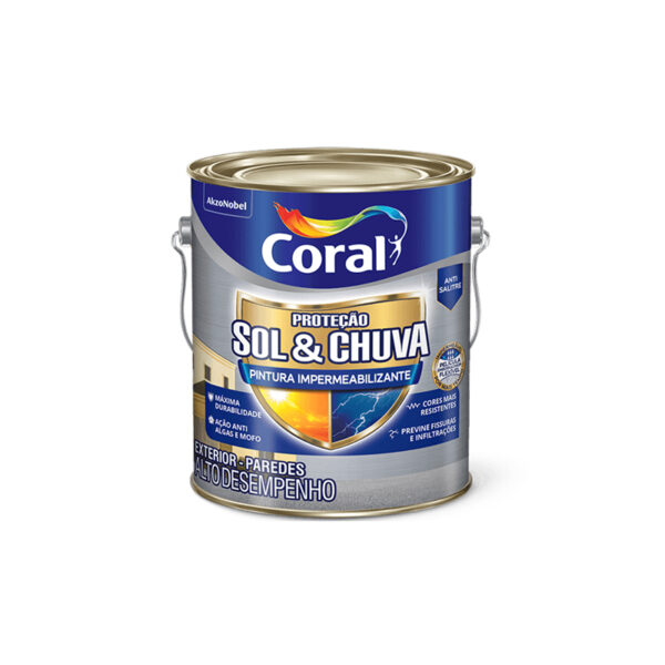 CORAL SOL E CHUVA IMPEMEABILIZANTE BRANCO 3,6L