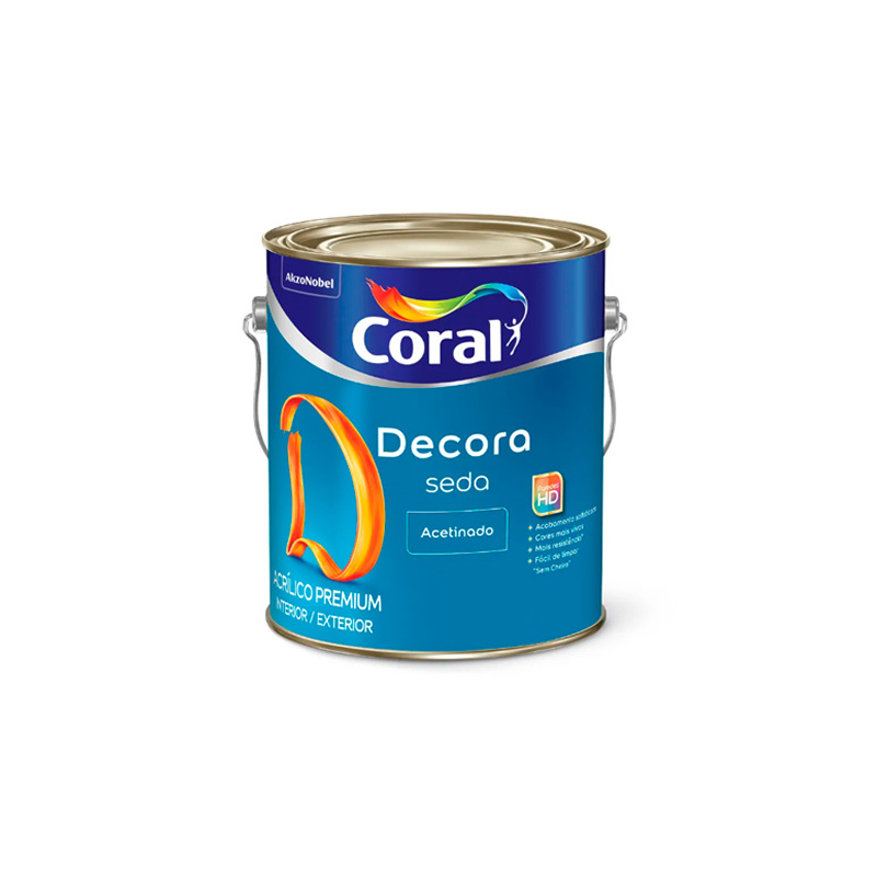 CORAL DECORA SEDA BRANCO ACETINADO 3,6L